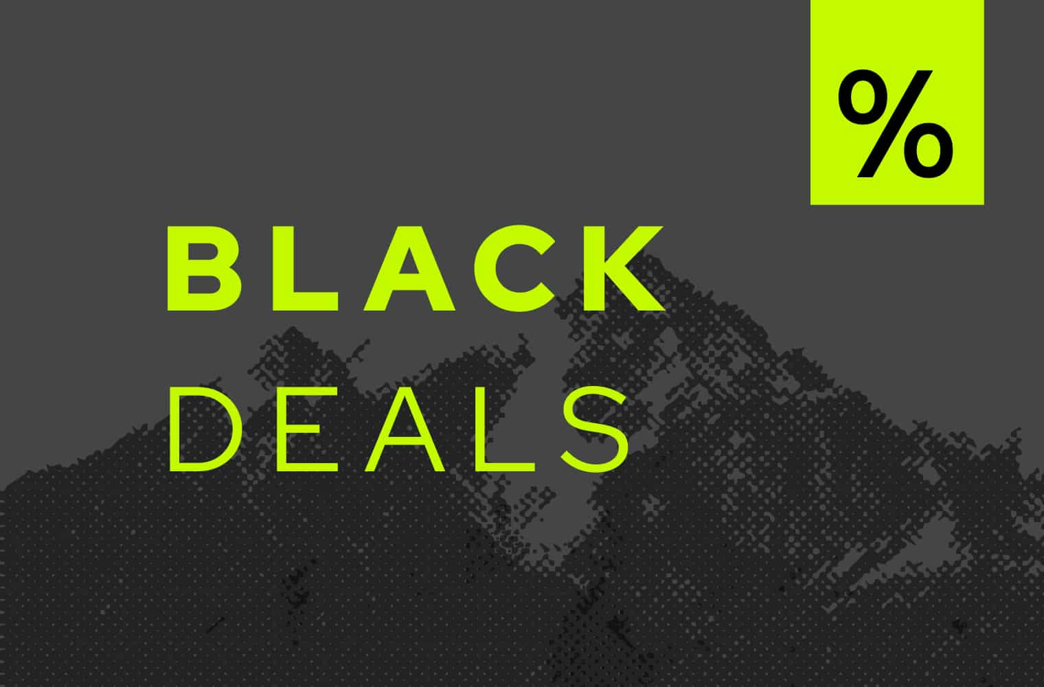 Berglandschaft und Aufschrift 